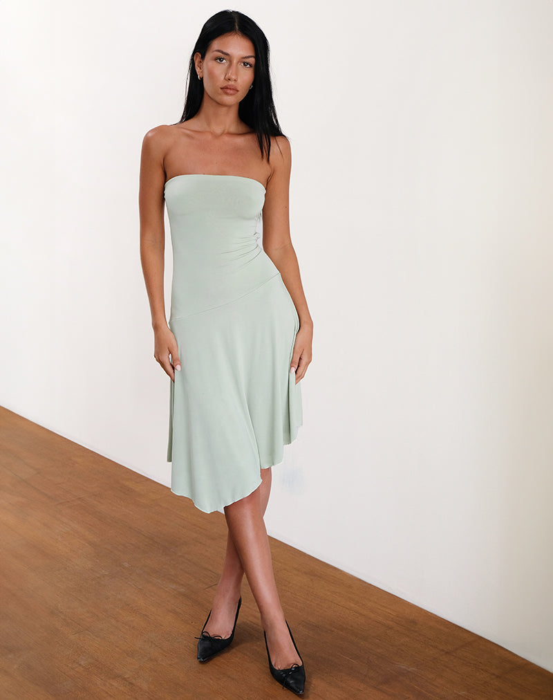 Slinky Sage Bandeau Midi Dress | Akira motelrocks-com-us Slinky Sage Bandeau Midi Dress | Akira motelrocks-com-us