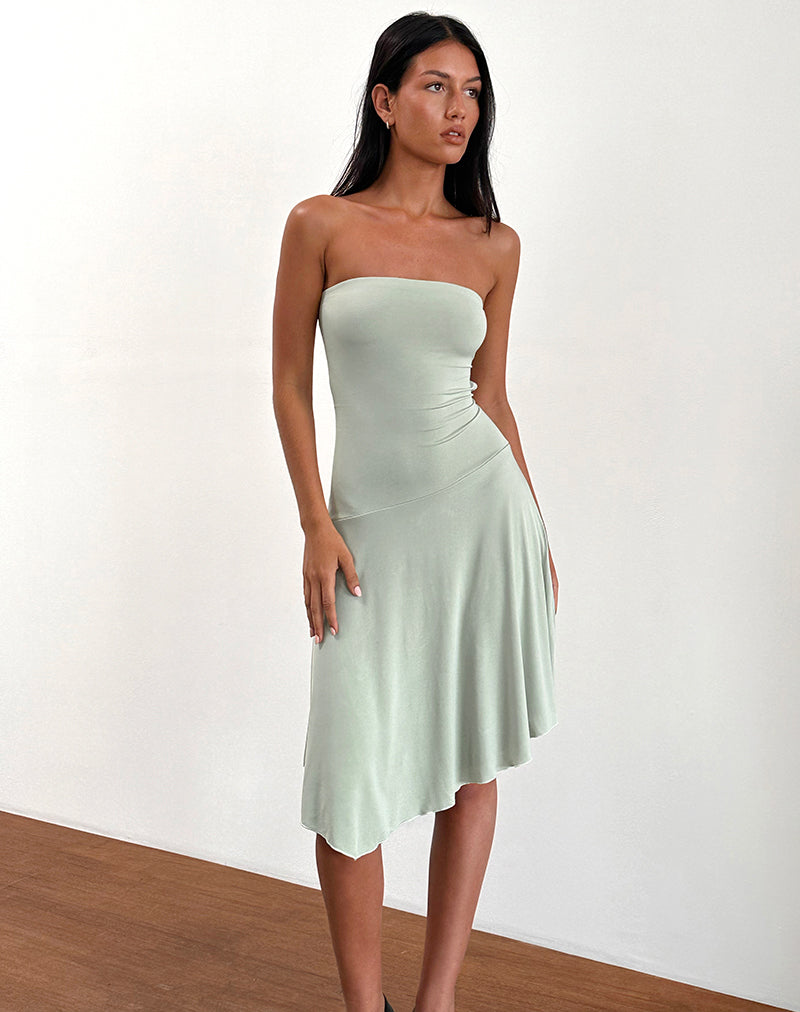 Slinky Sage Bandeau Midi Dress | Akira motelrocks-com-us Slinky Sage Bandeau Midi Dress | Akira motelrocks-com-us
