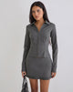 Image of Alika Long Sleeve Top in Tailoring Slate Grey