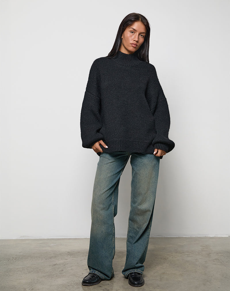 Image of Amato Oversized Jumper in Black