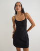 Image of Ambra Scoop Mini Dress in Black