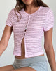 Image of Anara Top in Crinkle Pink