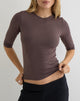 Image of Anco V Neck Top in Peppercorn