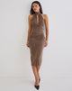 Image of Anezka Midi Dress in Bitter Chocolate