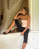 Image of Annika Lace Frill Capri Trouser in Black
