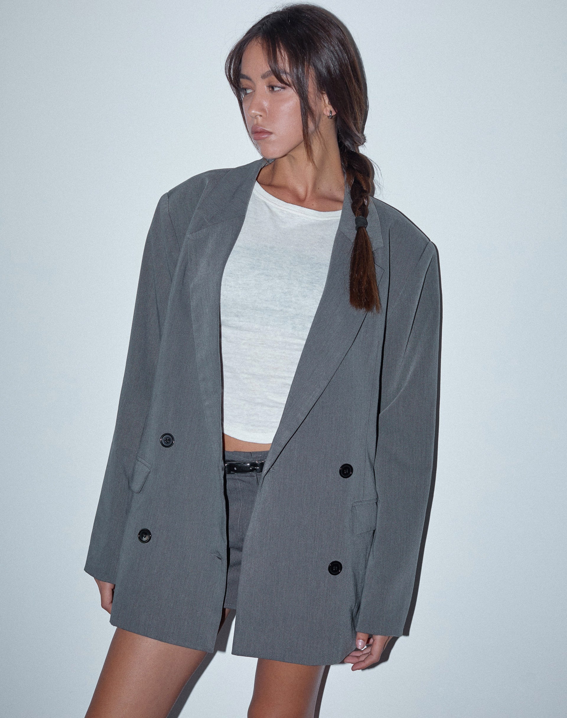 Oversized Tailored Single Breasted Blazer