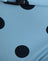 Blue with Black Polka Print