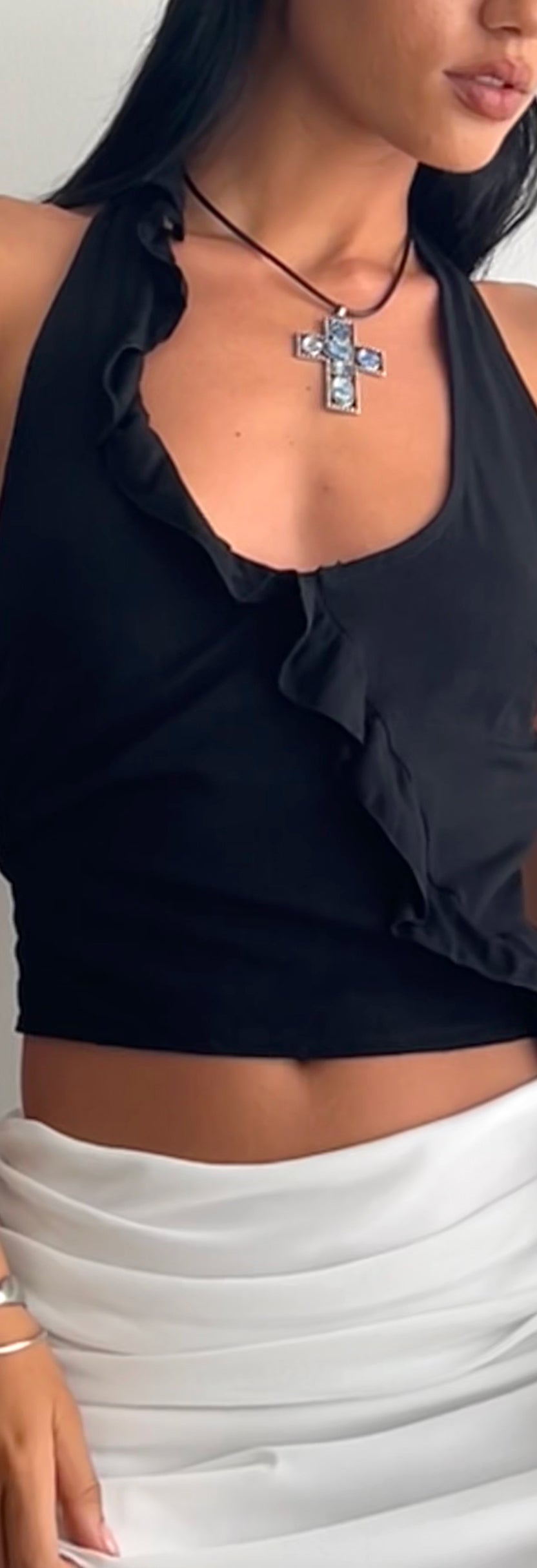 Aylssa Halter Top - Ash