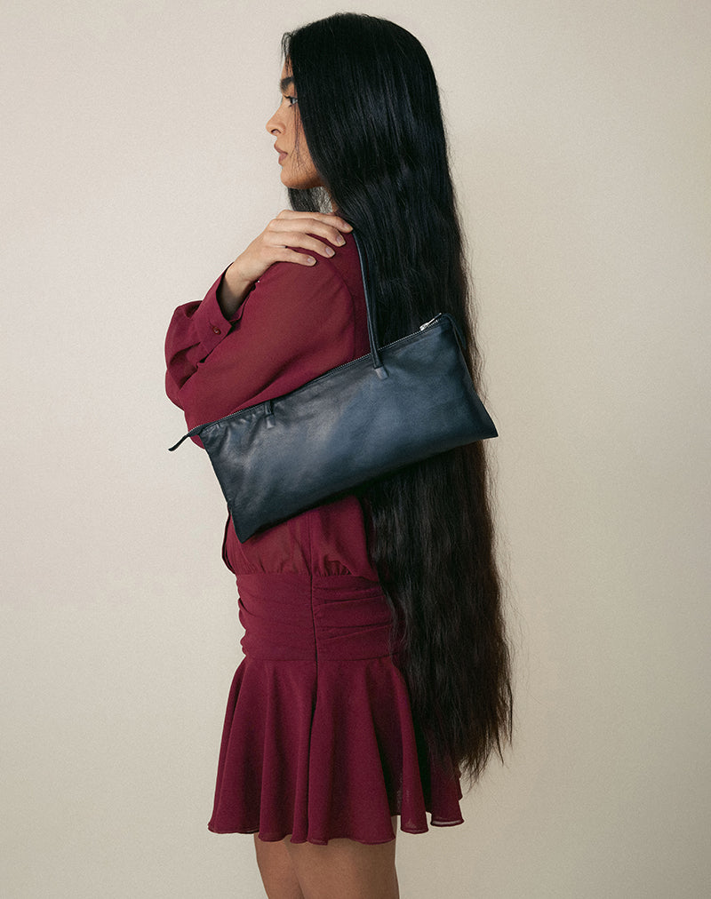 Image of Azphira Long Sleeve Button Up Playsuit in Burgundy