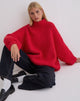 Image of Amato Oversized Jumper in Red