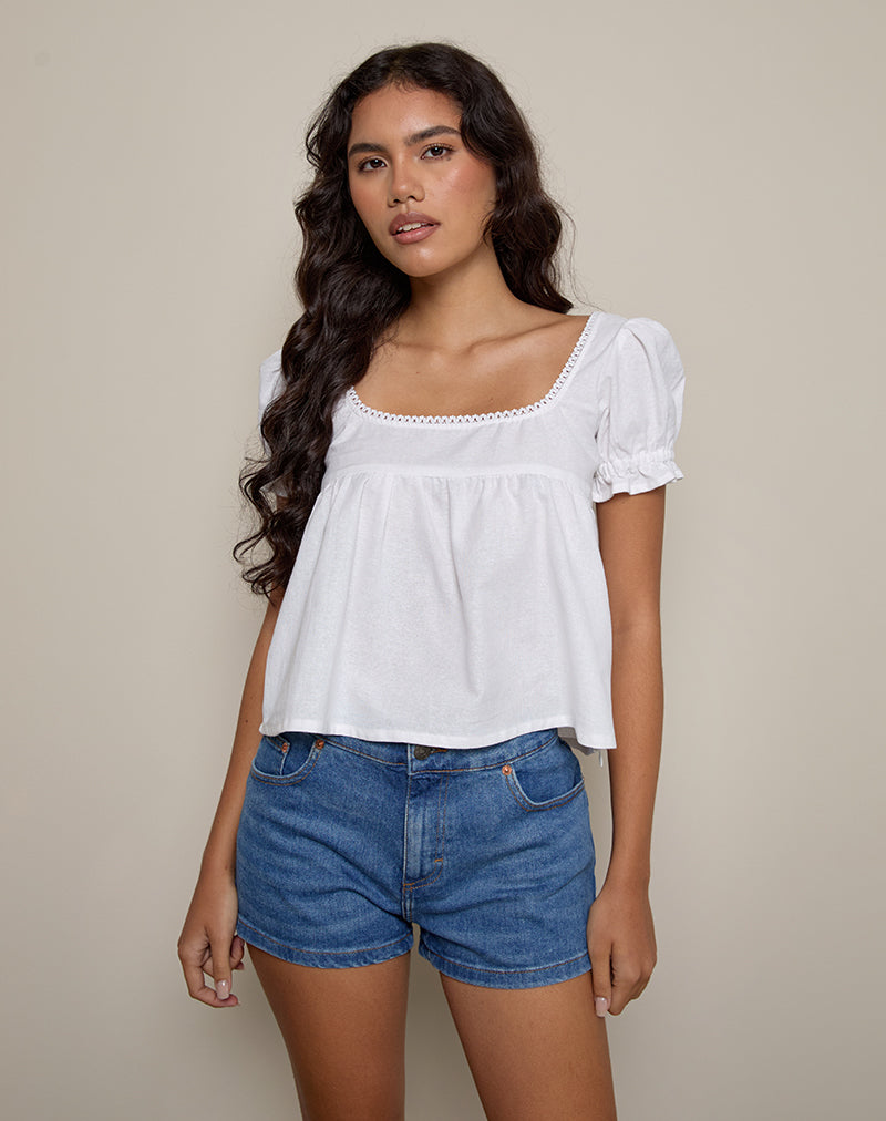 トップス archi Linen no-sleeve square top LINEN NO-SLEEVE SQUARE TOP (AS22-B2) | archi / カットソー