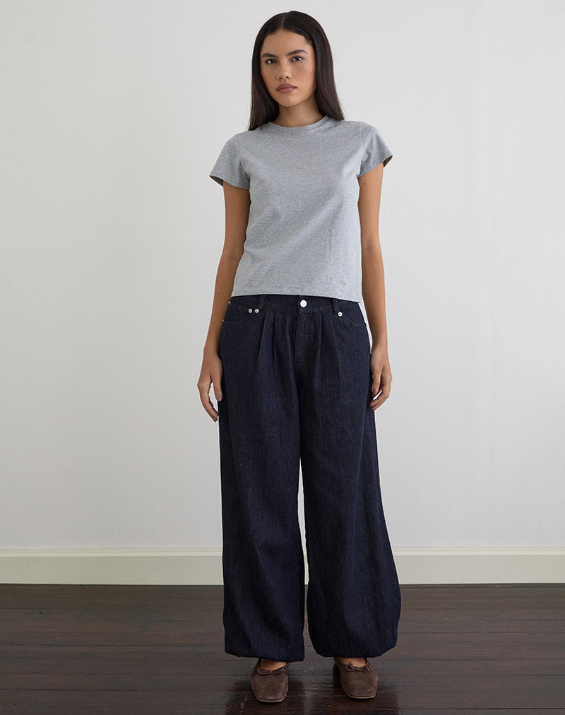 Blue Indigo Balloon Trouser | Banaran – motelrocks-com-us