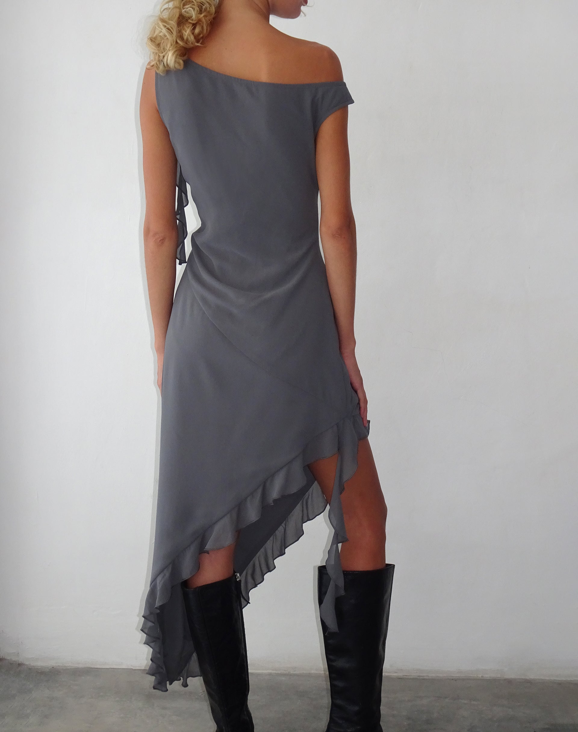 Grey Asymmetric Dress