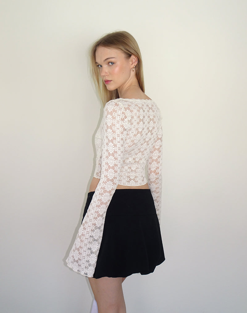 Luxury Flay Long Sleeve Crop Top Skirt Set Lace Dress in Lekki - Clothing,  Dales Store Ng