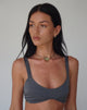 Image of Belva Bralette in Tailoring Charcoal