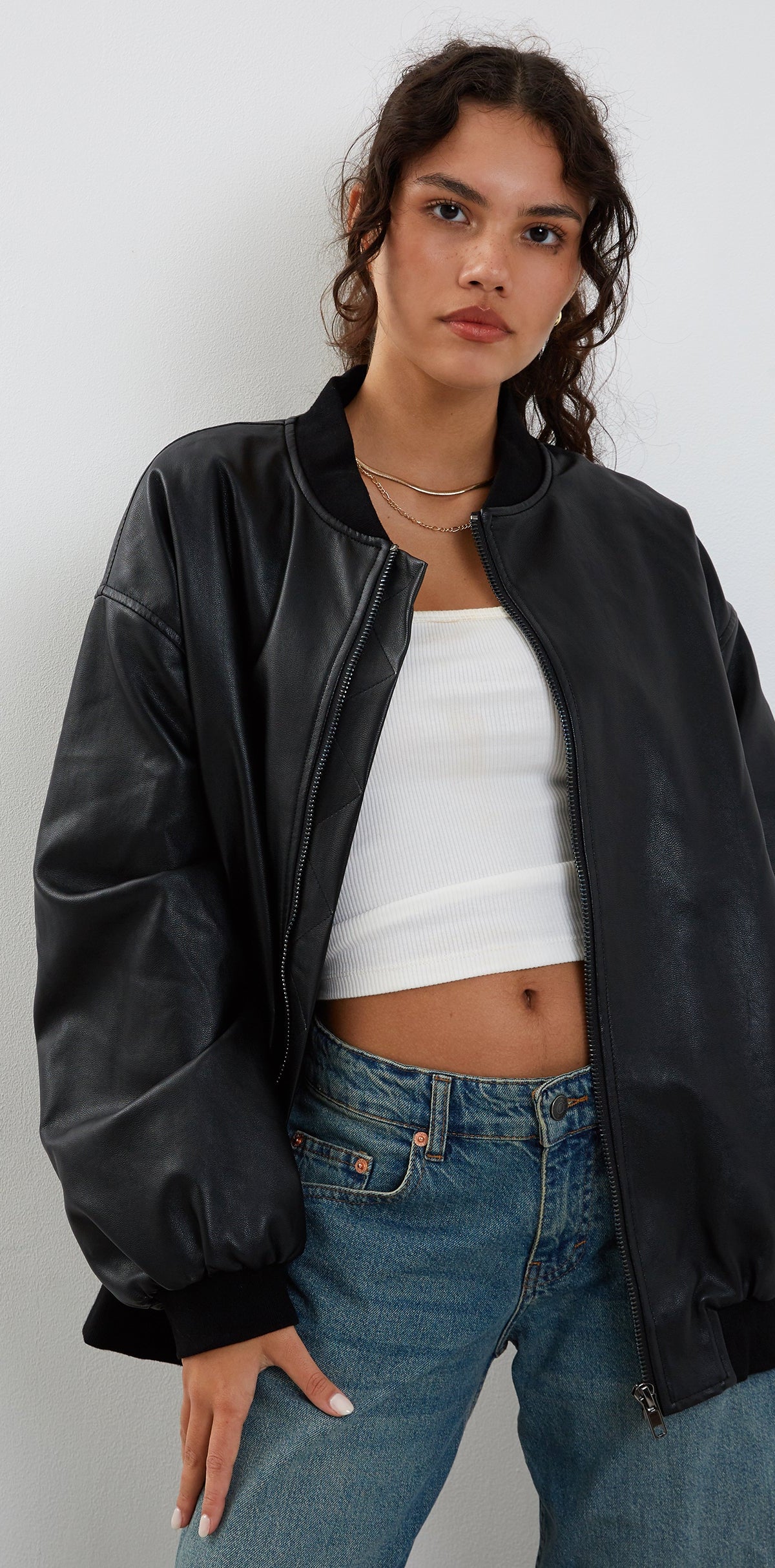 Black PU Jacket | Benta – motelrocks-com-us