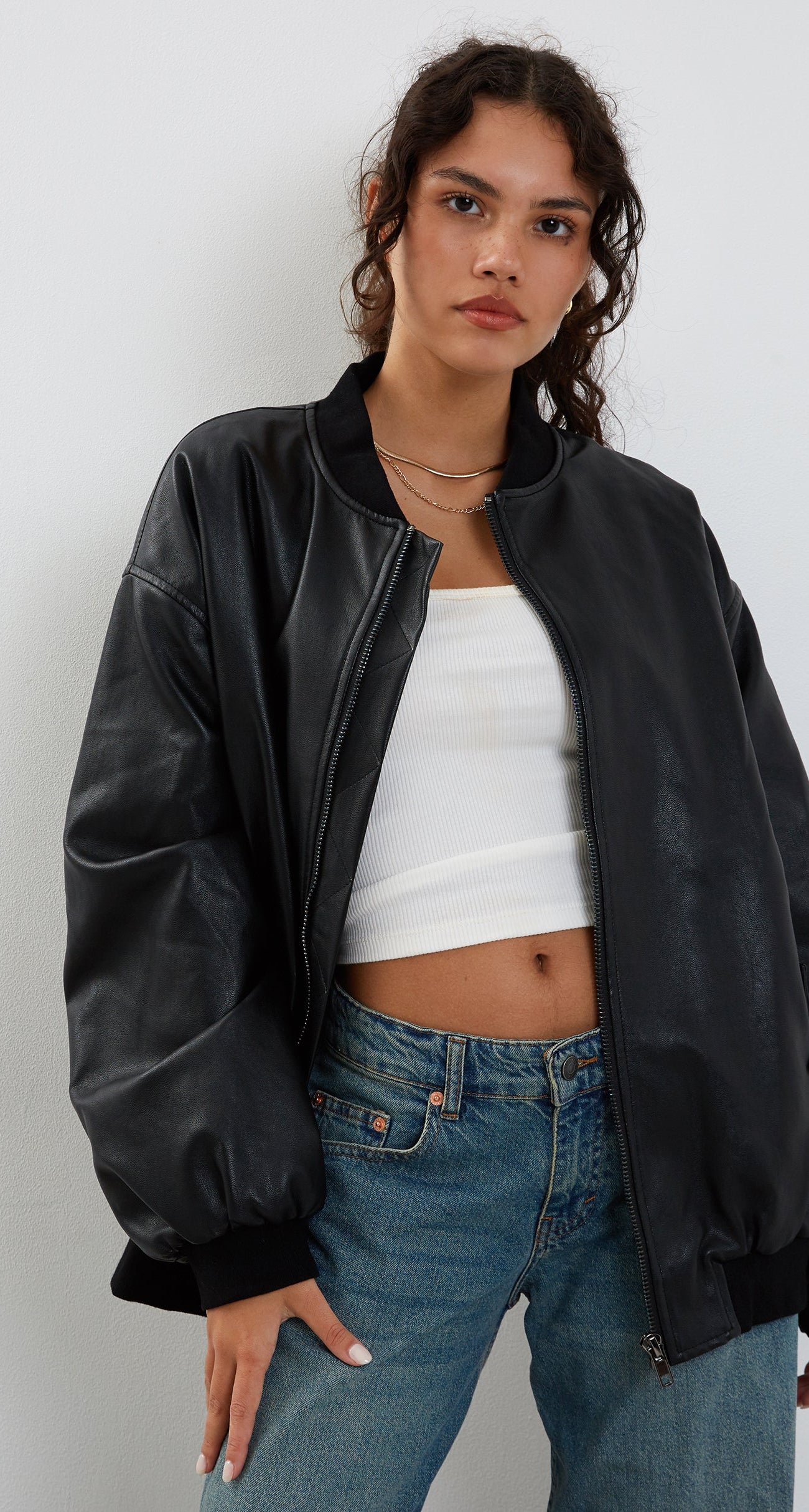 Black PU Jacket | Benta – motelrocks-com-us