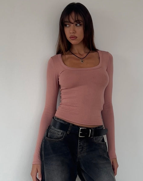 Beauty Longsleeve - Dusty Rose