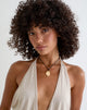 Image of Black Wrap Cord Necklace with Gold Plated Pendant