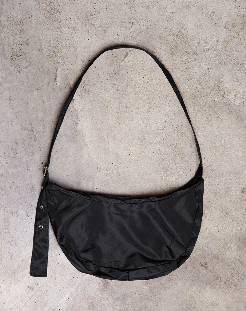 Boa Sling Bag in Black with Buckle