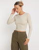 Image of Bon Long Sleeve Top in Coconut Milk