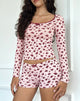 Image of Ritulia Pyjamer Shorts in Floral Fantasy Pink