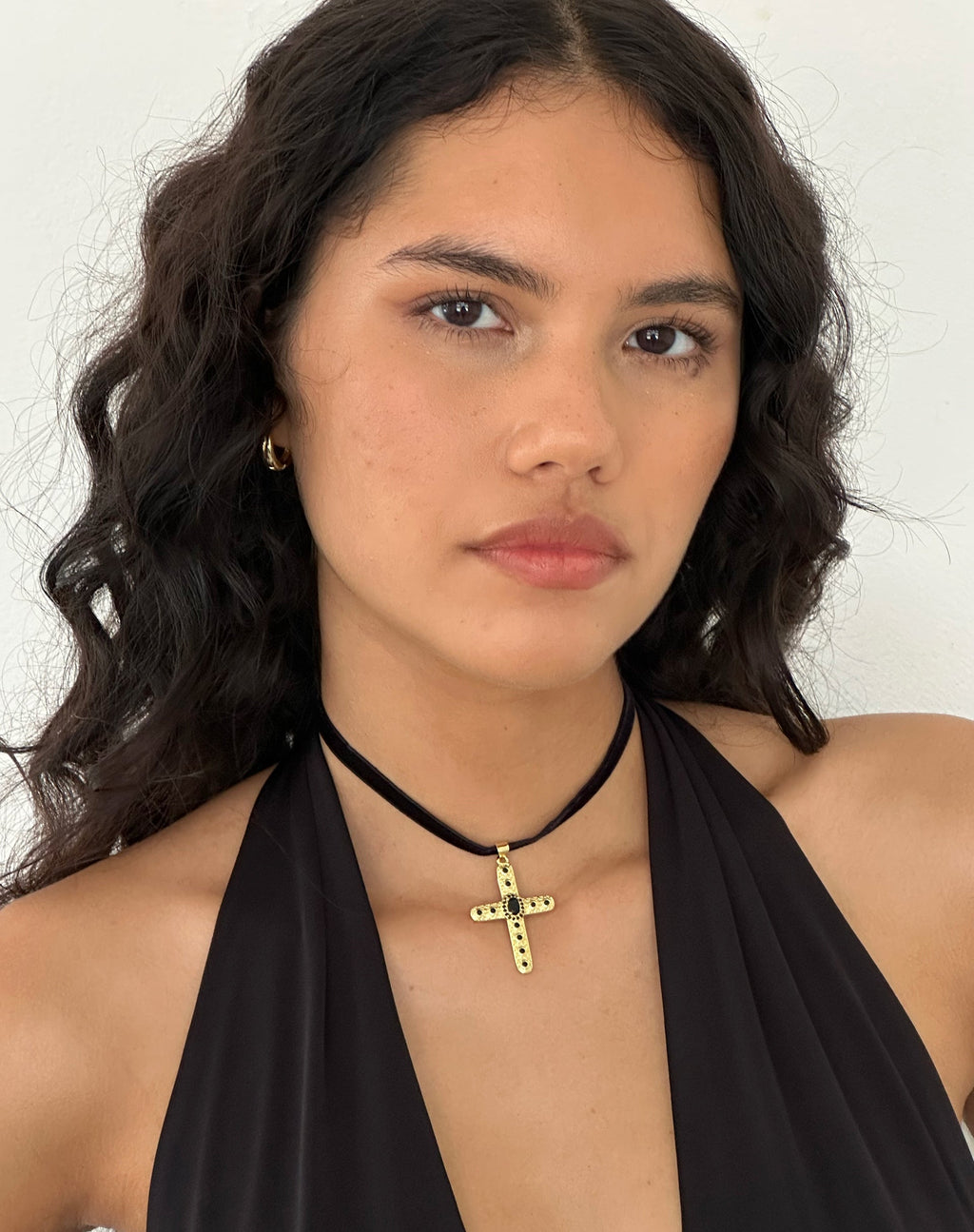 Brooklyn Cross Choker Necklace by Gemini Jewels