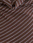 Diagonal Stripe Flocked Brown and Cream