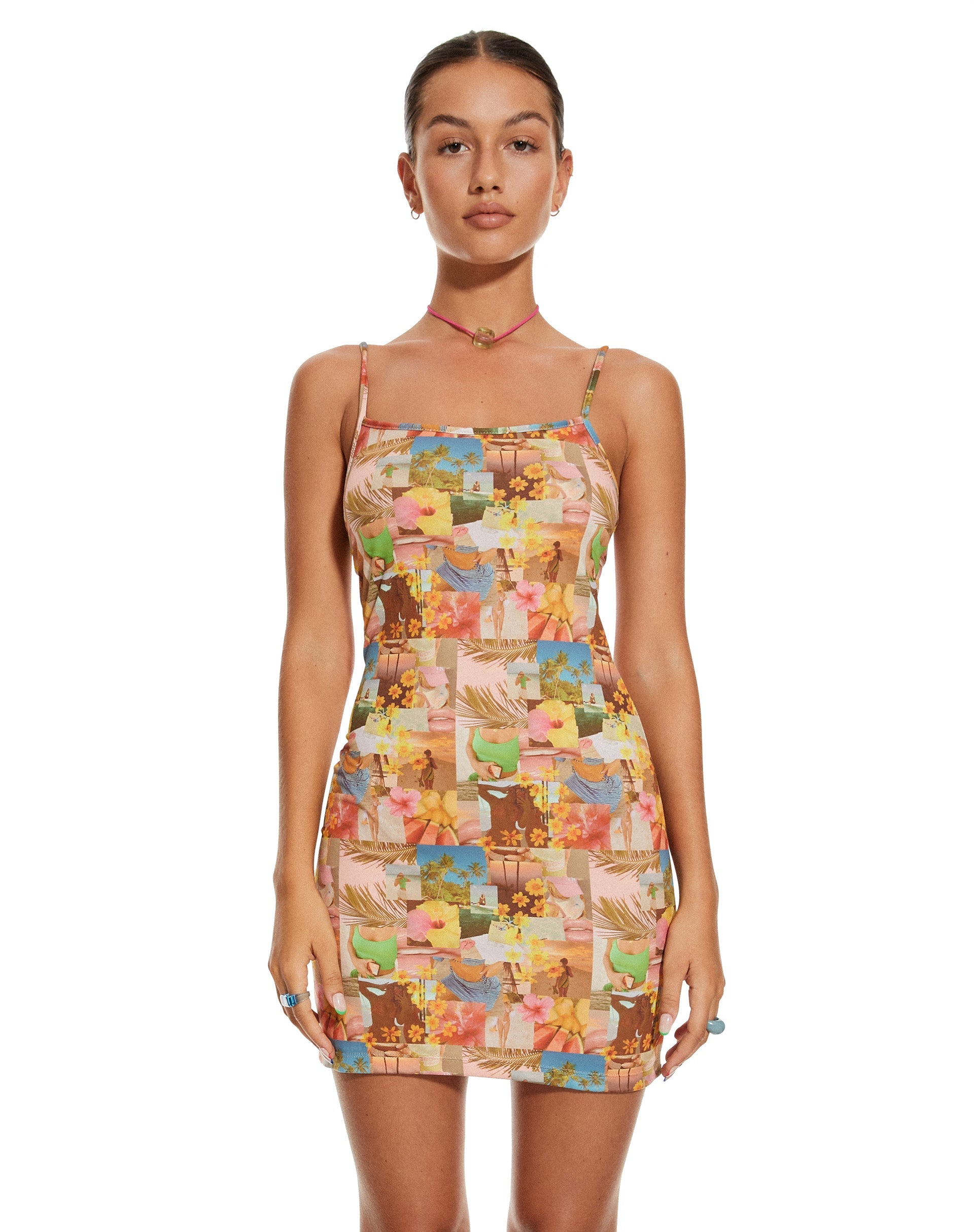 Beach Print Scoop Neck Mini Dress | Piper motelrocks-com-us Beach Print Scoop Neck Mini Dress | Piper motelrocks-com-us