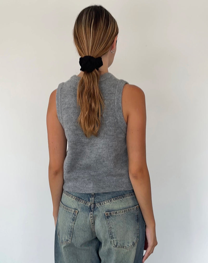 Grey Button Through Vest | Cancri – motelrocks-com-us