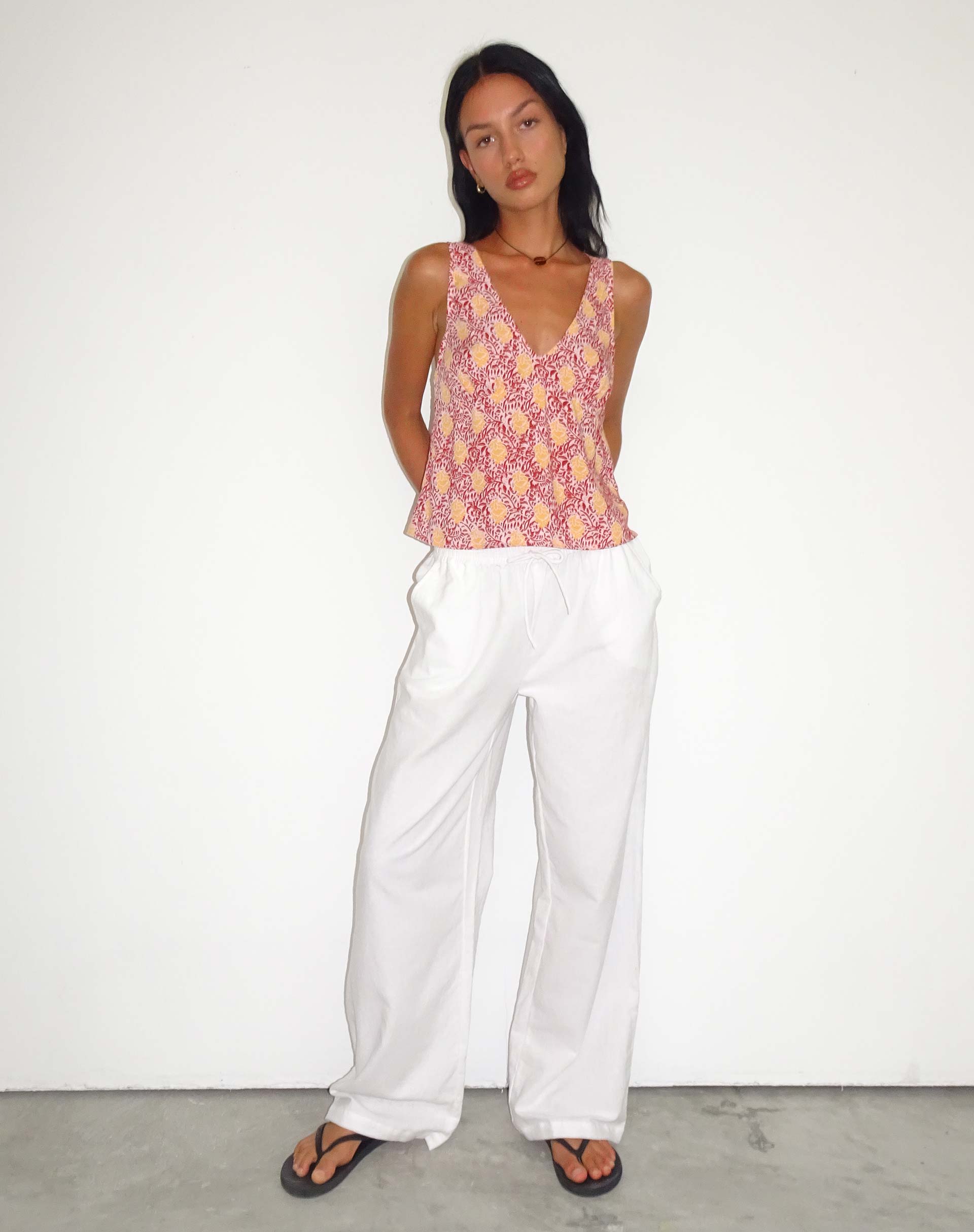 Multi Floral Cuffed Hem Soft Trousers | Womens Trousers | Select Fashion  Online