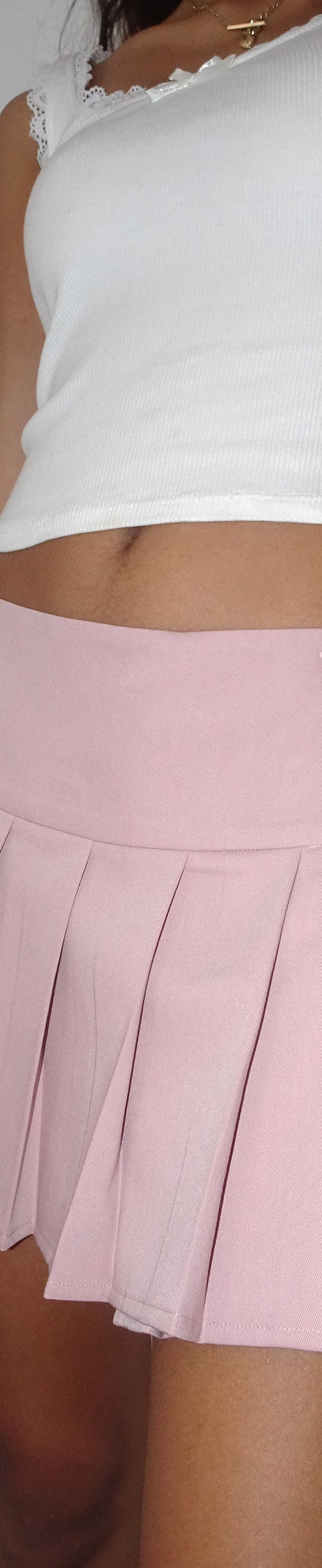 Image of Casini Pleated Micro Skirt in Pink