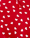Red with White Hearts