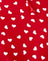 Red with White Hearts