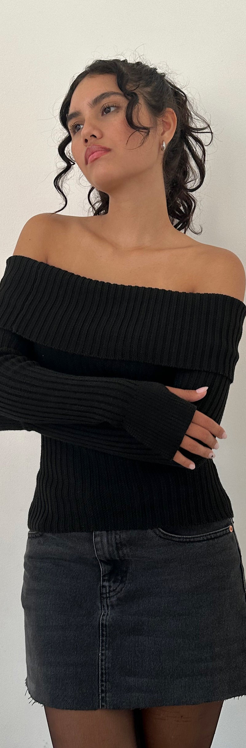 Circe Fleece Black Top main image 1