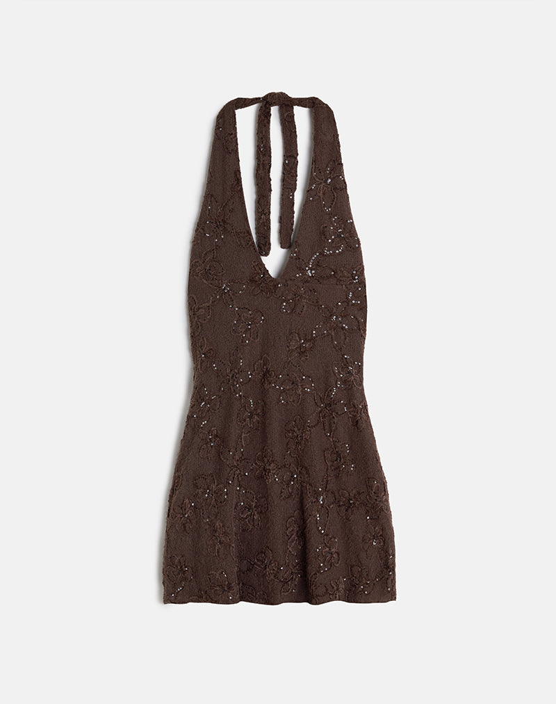 Dark Brown Sequin Knit Mini Dress | Codami motelrocks-com-us Dark Brown Sequin Knit Mini Dress | Codami motelrocks-com-us