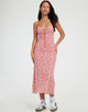 image of Coya Maxi Dress in Love Bloom Pink Flock