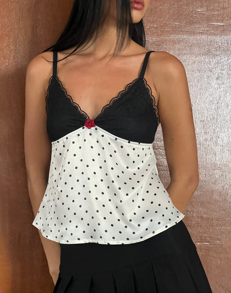 BASIC CAMI TWO PACK in Black & White
