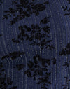 Flocked Shimmer Plisse Navy