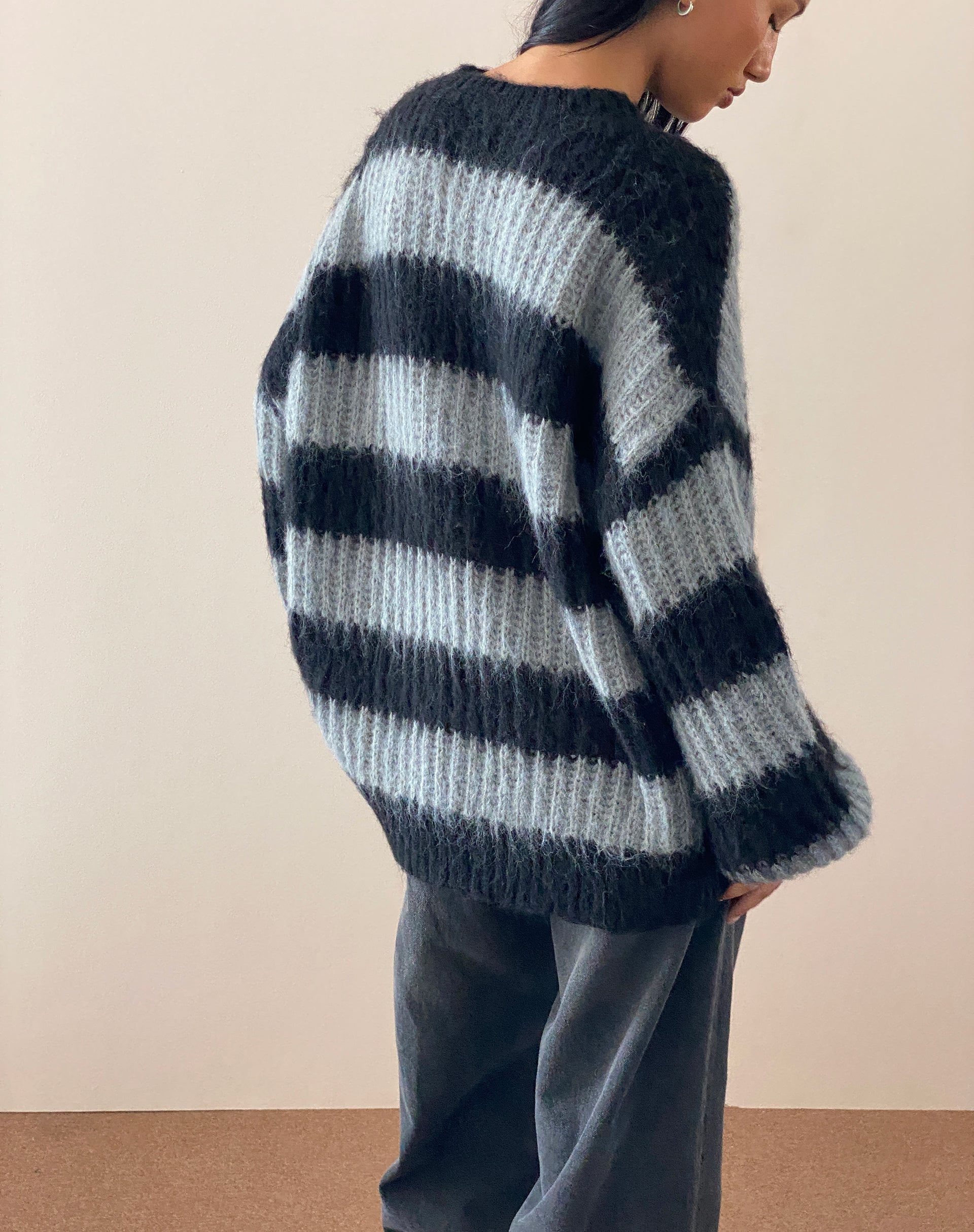 Grey hotsell striped sweater