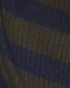 Khaki and Navy Blue Stripe