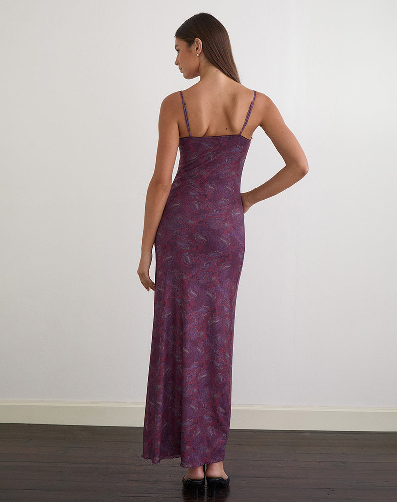 Darsih Maxi Dress in Regal Paisley Purple Darsih Maxi Dress in Regal Paisley Purple