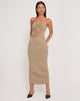 Image of Dayuna Bandeau Midi Dress in London Fog