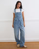 Image of Denim Dungaree in Bright Blue Used