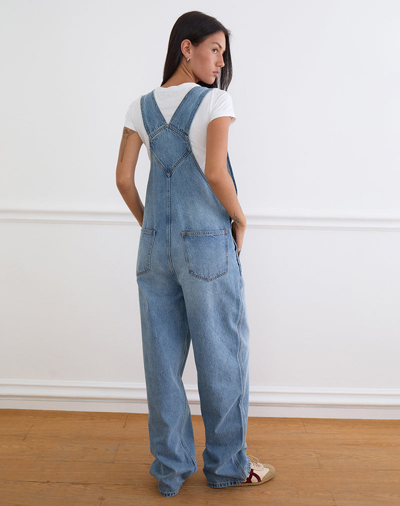Blue Bright Used | Denim Overalls – motelrocks-com-us