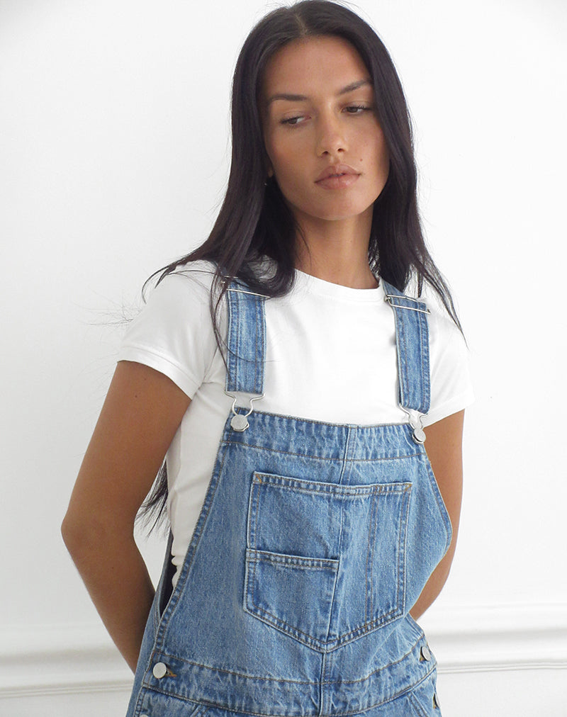 Blue Bright Used | Denim Overalls – motelrocks-com-us