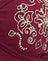 Burgundy with Floral Embroidery
