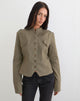 Image of Diranda Military Jacket in Twill Khaki
