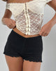 Image of Ritala Shirred Micro Shorts in Black