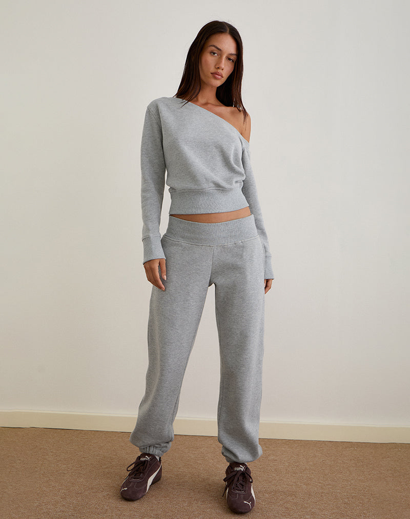Image of Epsie Oversized Jogger in Grey Marl